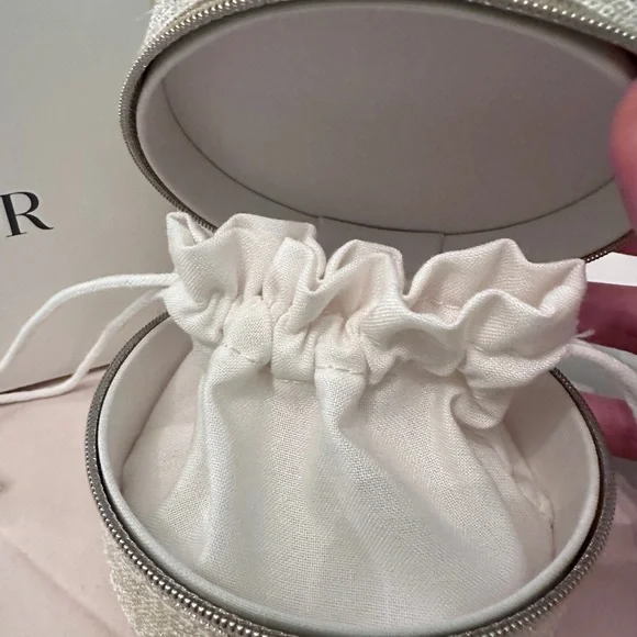 Dior Gold Round Coin Purse - Picture 3 of 5